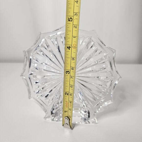 Crystal Signed Waterford Paper Weight Figurine Carnival Ferris Wheel Snowflake - Picture 3 of 4
